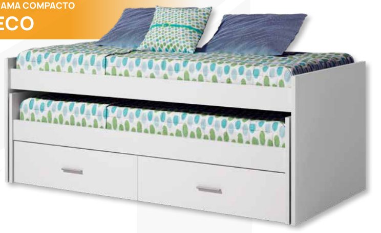 Cama compacto Eco 190/180 (sin somier ni colchón)