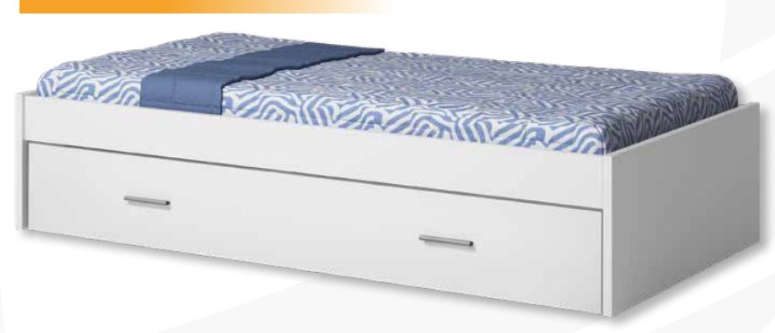 Eco 190 trundle bed without castors (bed base and mattress not included)