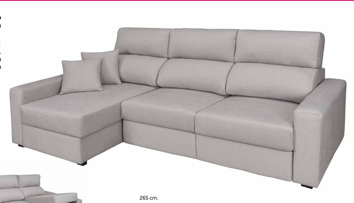 Chaiselongue reversible Rosa con carro