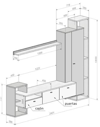 Composición de salón Deonis