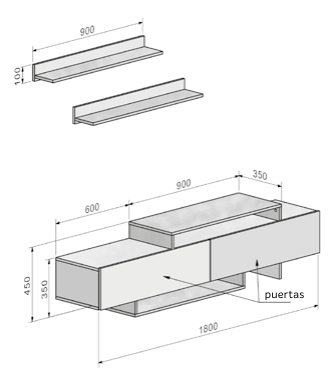 Composición de salón Milana