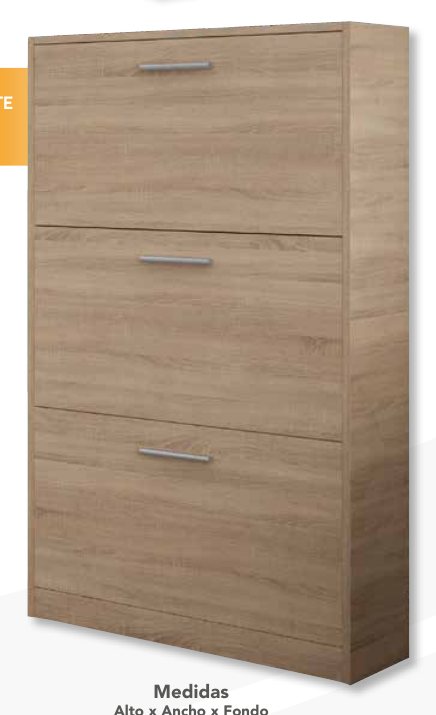 Zapatero 3 puertas basculante